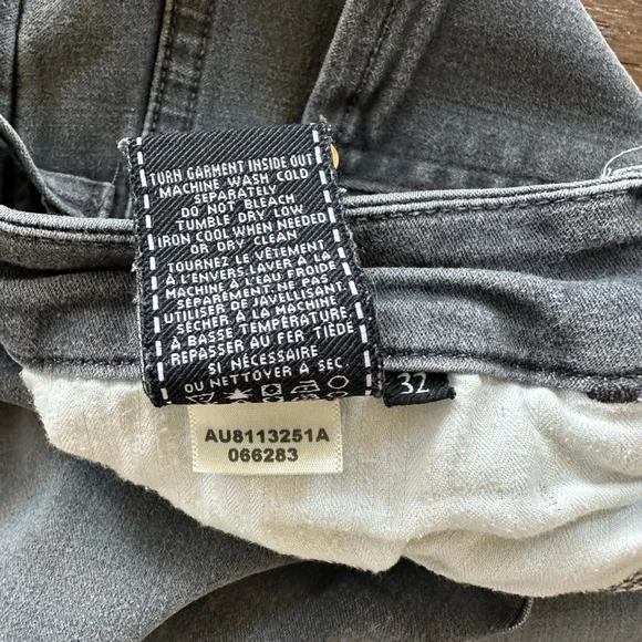 7 for All Mankind Denim Jeans Skinny High Waist Ankle Grey Womens Size 32 - Picture 7 of 12